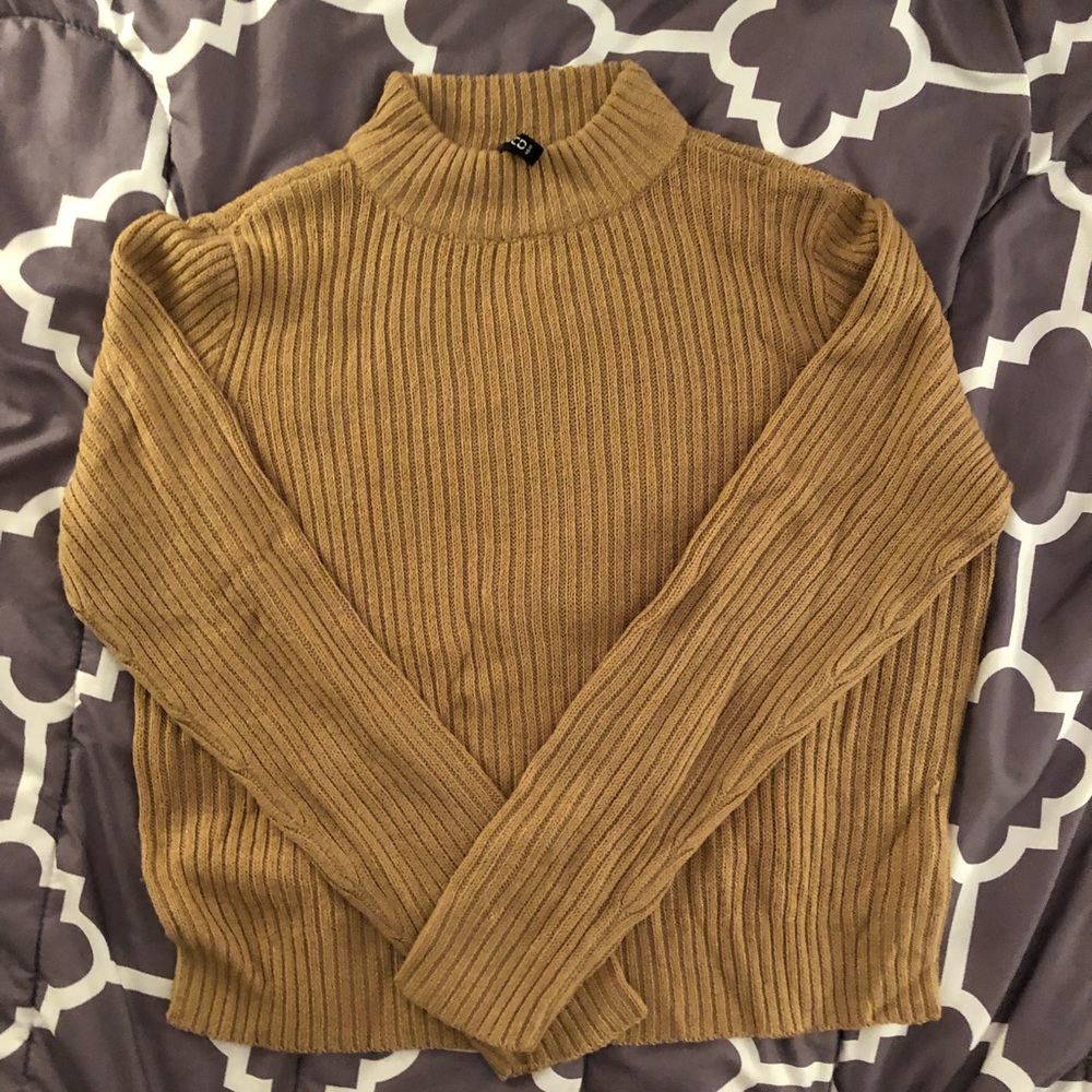 camel turtle neck sweater